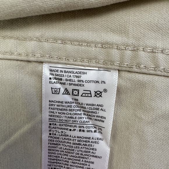 2025 BANANA REPUBLIC Wmn L Classic Twill 4 Pocket Utility Button Jacket Twill - Picture 14 of 16